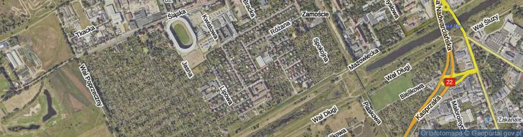 Zdjęcie satelitarne Orzechowa ul.